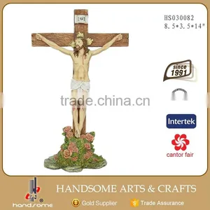 14 Inch Resin Christian Decoration Catholic Cross Religious Crucifix thumbnail-1