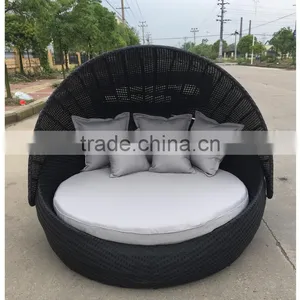 2016 Hot Sale Round Rattan Lounger for Beach thumbnail-1