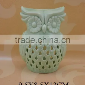 Wholesale Ceramic Owl Tealight Candle Oil Burner thumbnail-6