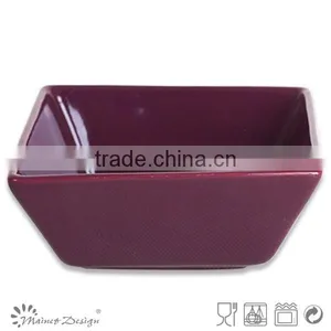 5.5" Solid Yellow Color Square Bowl in Solid Color thumbnail-5