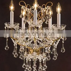 Vintage Crystal Golden Finished Iron Frame Italian Chandelier for Kids Room Decoration - BF07-80117 thumbnail-1