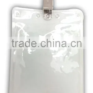3" * 4" ID Badge Holder With Metal Clip, Name Tag Holder, ID Card Holder With Clip thumbnail-1