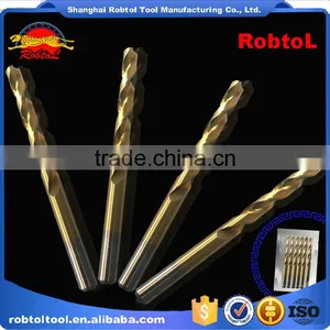 8mm Nano Titanium Coating Straight Shank Hss Twist Drill Bits Cobalt Fully Ground Bright Finish Drilling Metal Forged Alloy thumbnail-1