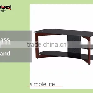 High Quality Modern Design Tempered Cheap Glass Corner TV Stand thumbnail-3