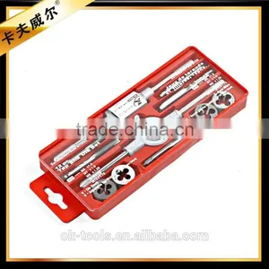 OK-tools 12Pcs Thread Cutting Tools Tap And Die Set, thumbnail-1