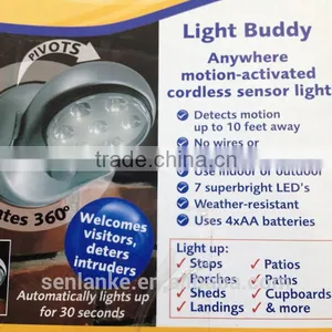 2014 Hot!!!! 360 Wireless Proximity LED Motion Sensor Light With CE thumbnail-1