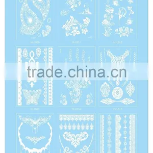 High Quality Body Jewelry White Color Temporary Hand Tattoo Sticker For Men T005-008 thumbnail-3