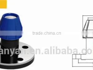 TY High Quality PP Compression Fittings FLANGE Eco-friendly Cheap Price Full Size Factory Price List Discount thumbnail-1