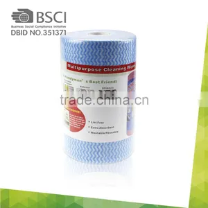 Cheap Good Quality Big Spunlace Nonwoven Fabric Rolls Household Wiping Nonwoven Wipers thumbnail-1