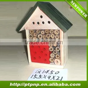 Wood Insect House Ladybird Hotel Bee House thumbnail-1
