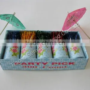 High Quality Mint Umbrella Cocktail Party Toothpicks thumbnail-4