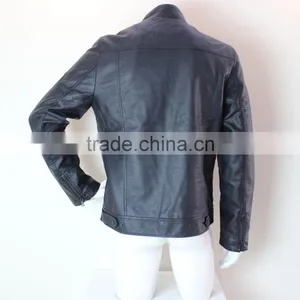 Black Genuine X Men Leather Jacket thumbnail-5