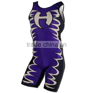 Made in China Custom Wrestling Singlets thumbnail-1