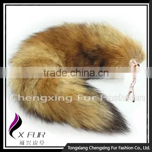 CX-R-42 Lovely Design Key Chain Fox Fur Tail Custom Keychain Bag Decoration thumbnail-4