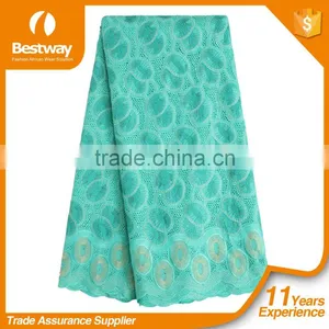 Wholesales Swiss Lace Fabric New Lace Design for Ladies Suit thumbnail-5