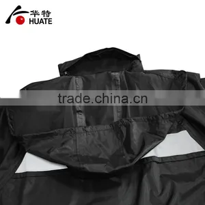 Mens Black Refelective Raincoat,waterproof Polyester Raincoat Manufacturer thumbnail-6