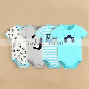 MOM AND BAB 2015 Baby Clothes Set 100% Cotton Embroidery Baby Romper Gift Set 4in1 thumbnail-3