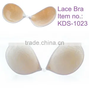 Stylish Breathable Stealth Seamless and Strapless Self Adhensive Genie Bra With Lace thumbnail-1