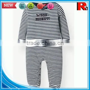 China Stripe Long Sleeve Cotton Wholesale Used Baby Clothes Organic Baby Products thumbnail-1