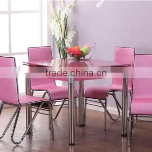 2016 High Quality Popular New Modern Design Glass Expandable Dining Set thumbnail-4