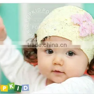 CUTE BABY FLOWER LACE COTTON HEADBAND INFANT HAIRBAND HAIR BOWS thumbnail-1