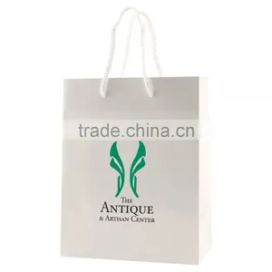 Color Gloss Laminated Eurotote Shopping Bag - Features Cardboard Bottom, Dimensions Are 8" x 4" x 10" and Comes With Your Logo. thumbnail-4