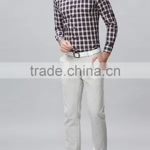 Youth Fashion Men's Shirts Delicate Plaid Design Transparent Men Shirt thumbnail-5