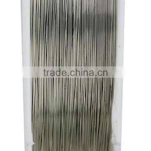 Wholesale Round Silver Tone 0.2mm 2 Rolls Copper Beading Wire Thread Cord thumbnail-2