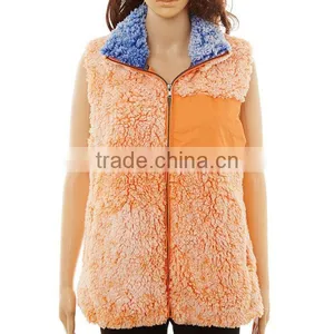 FACTORY Wholesale Hot Selling Woman Fleece Vests thumbnail-3