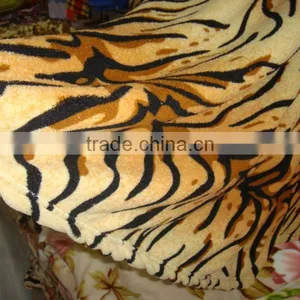 Mainly Faux Fur Fleece Blanket Yellow Pattern thumbnail-1