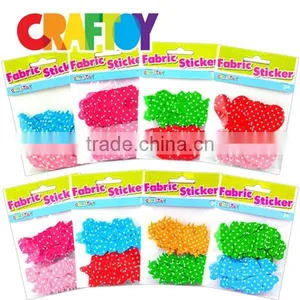 OEM Craft Project for Kids Colorful Fabric Sticker Pre Cut Benefit Price thumbnail-2