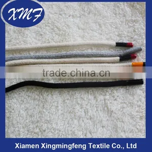 Factory Price Round Waxed Cotton Shoelaces With Rubber Tips thumbnail-4
