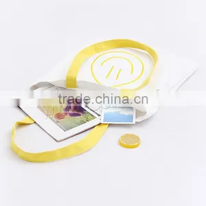 Chinese Supplier Shopping Eco Recycled Canvas Rectangle Standard Size Canvas Tote Bag thumbnail-1