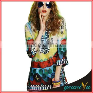 Custom Garment Digital Printed Linen Fabric thumbnail-1