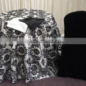Taffeta Flocking Table Cloth thumbnail-1