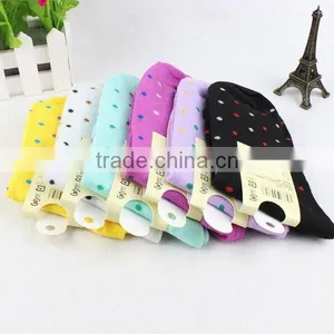 Winter 100%cotton Dots Women Tube Socks thumbnail-5