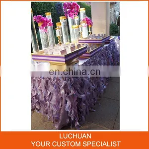 Beautiful Curly Willow Table Skirt Designs For Wedding Decoration thumbnail-2