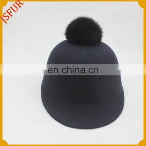 Top Quality Genuine Fox Fur Pom Pom Cap and Hat thumbnail-2