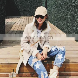 2016 Fashion Furable Coat Genuine Sheep Fur Double Face Fur Jackets thumbnail-2
