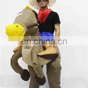 HI CE Hottest Carnival Costumes Inflatable Horse Riding Animal Costume thumbnail-2