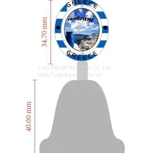 Supply Greek TouristDinner Bell Souvenirs Key to Greek Key Buckle Custom Bottle Opener Dinner Bell thumbnail-1