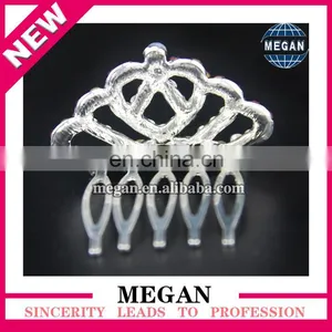 Hot Selling Rhinestone Baby Kids Birthday Party Girl Women Hair Comb Gift Tiara Crown thumbnail-2