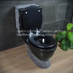 Shanxi Black Granite Bathroom Toilet Natural Stone Toilet thumbnail-1
