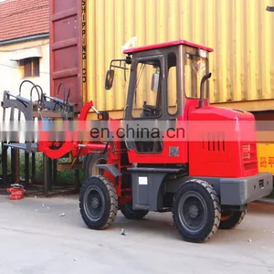 0.8 Ton Smini Construction Equipment Agriculture Steering Front Wheel Loader thumbnail-2