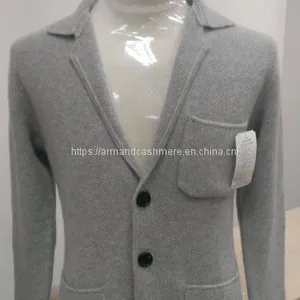 Men's 100% Cashmere Sweater Jacket (1415JK2) thumbnail-1