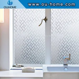 H082 Non-sticky Static Glass Window Sticker Office Meeting Room Privacy Glass Film Decorative Window Film thumbnail-4