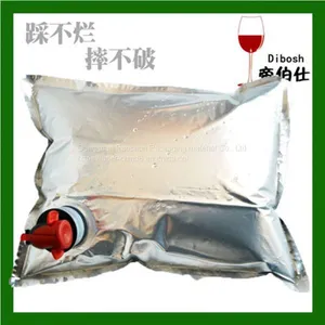 Customized Production 1-5L Red Wine Packaging Bags, Butterfly Valve Foil Packaging Bags thumbnail-1