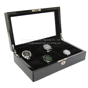 Collection Classical Black Watch Case Storage Display Box Watch Storage Display Box thumbnail-1