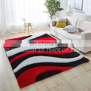 High Quality Fashionable Polyester 3D Shaggy Rug New Design thumbnail-1