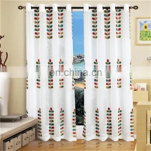 Professional China Flower Sheer Window Curtain 2015 With Best Quality and Low Price thumbnail-4